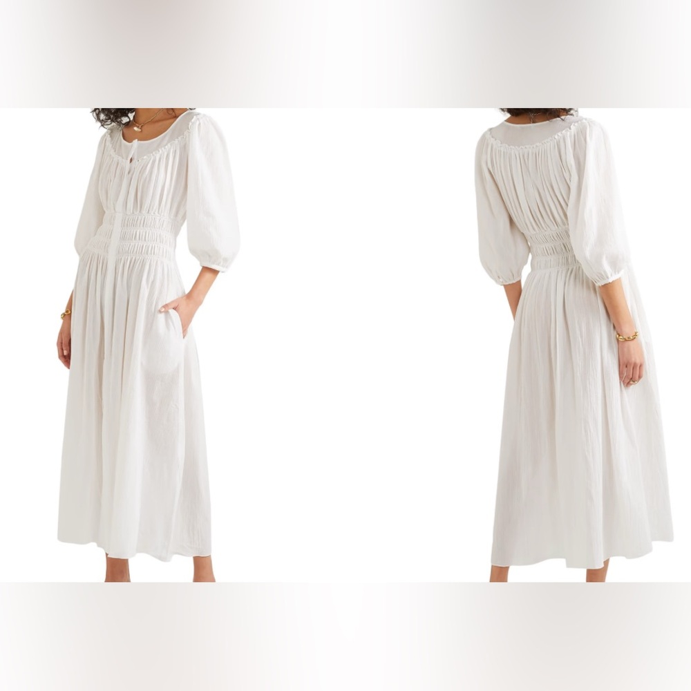 Three Graces London Elegant White Maxi Dress